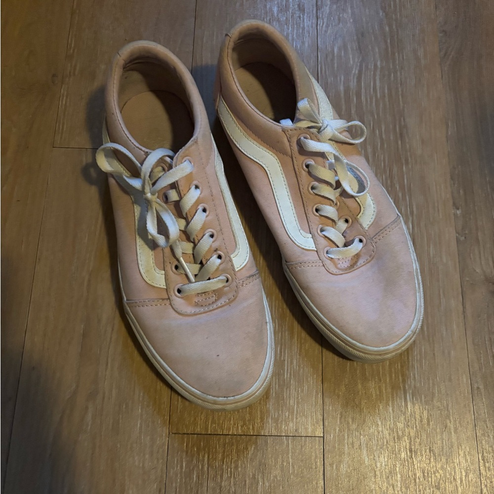 Pink & white vans